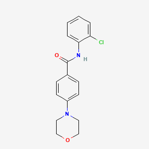 molecular formula C17H17ClN2O2 B4429098 N-(2-chlorophenyl)-4-(4-morpholinyl)benzamide 