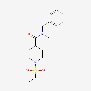 N-benzyl-1-(ethylsulfonyl)-N-methyl-4-piperidinecarboxamide