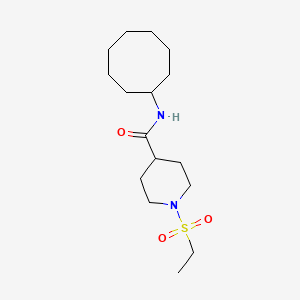 N-cyclooctyl-1-(ethylsulfonyl)-4-piperidinecarboxamide