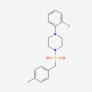 1-(2-fluorophenyl)-4-[(4-methylbenzyl)sulfonyl]piperazine