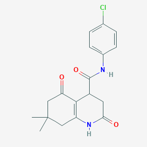 N-(4-chlorophenyl)-7,7-dimethyl-2,5-dioxo-1,2,3,4,5,6,7,8-octahydro-4-quinolinecarboxamide