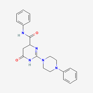 6-oxo-N-phenyl-2-(4-phenyl-1-piperazinyl)-3,4,5,6-tetrahydro-4-pyrimidinecarboxamide