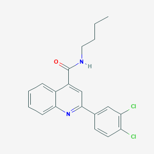 molecular formula C20H18Cl2N2O B442920 N-butyl-2-(3,4-dichlorophenyl)quinoline-4-carboxamide 