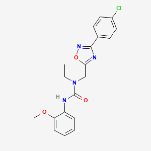 N-{[3-(4-chlorophenyl)-1,2,4-oxadiazol-5-yl]methyl}-N-ethyl-N'-(2-methoxyphenyl)urea