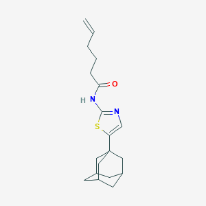 molecular formula C19H26N2OS B442925 N-[5-(1-adamantyl)-1,3-thiazol-2-yl]-5-hexenamide 