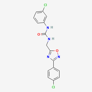 N-(3-chlorophenyl)-N'-{[3-(4-chlorophenyl)-1,2,4-oxadiazol-5-yl]methyl}urea