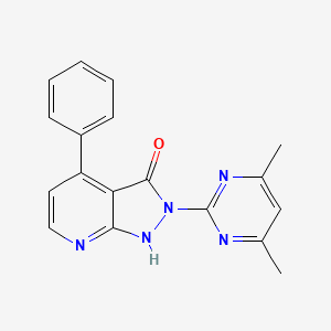 2-(4,6-dimethyl-2-pyrimidinyl)-4-phenyl-1,2-dihydro-3H-pyrazolo[3,4-b]pyridin-3-one