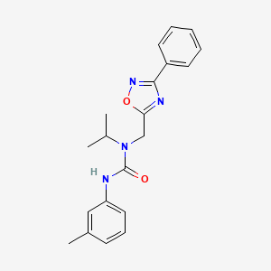 N-isopropyl-N'-(3-methylphenyl)-N-[(3-phenyl-1,2,4-oxadiazol-5-yl)methyl]urea