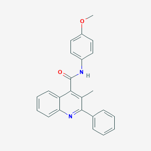 molecular formula C24H20N2O2 B442930 N-(4-methoxyphenyl)-3-methyl-2-phenylquinoline-4-carboxamide 