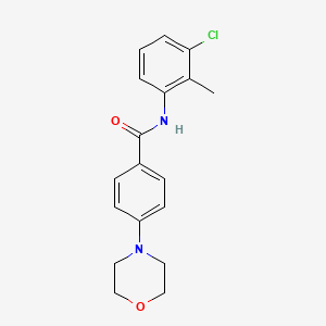 molecular formula C18H19ClN2O2 B4429325 N-(3-chloro-2-methylphenyl)-4-(4-morpholinyl)benzamide 