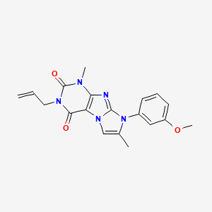 3-allyl-8-(3-methoxyphenyl)-1,7-dimethyl-1H-imidazo[2,1-f]purine-2,4(3H,8H)-dione