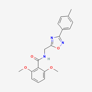 2,6-dimethoxy-N-{[3-(4-methylphenyl)-1,2,4-oxadiazol-5-yl]methyl}benzamide