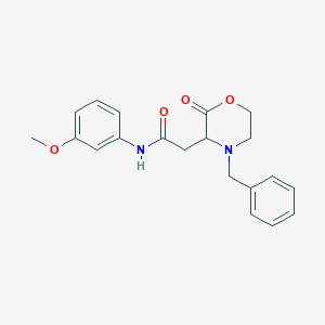 2-(4-benzyl-2-oxo-3-morpholinyl)-N-(3-methoxyphenyl)acetamide