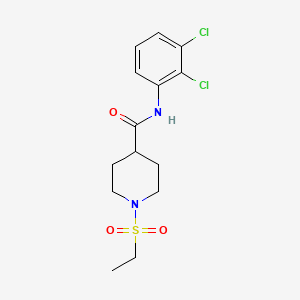 molecular formula C14H18Cl2N2O3S B4429355 N-(2,3-dichlorophenyl)-1-(ethylsulfonyl)-4-piperidinecarboxamide 