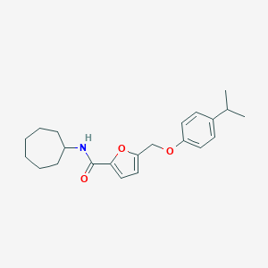 N-cycloheptyl-5-[(4-isopropylphenoxy)methyl]-2-furamide