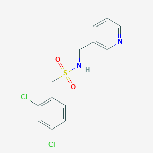 molecular formula C13H12Cl2N2O2S B4429404 1-(2,4-dichlorophenyl)-N-(3-pyridinylmethyl)methanesulfonamide 