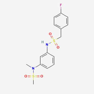 1-(4-fluorophenyl)-N-{3-[methyl(methylsulfonyl)amino]phenyl}methanesulfonamide