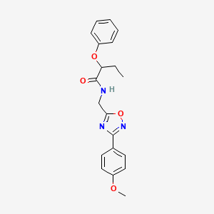 N-{[3-(4-methoxyphenyl)-1,2,4-oxadiazol-5-yl]methyl}-2-phenoxybutanamide