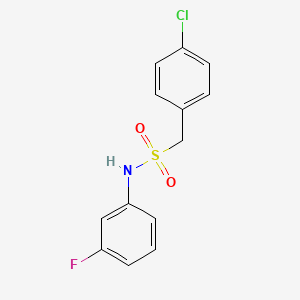 1-(4-chlorophenyl)-N-(3-fluorophenyl)methanesulfonamide