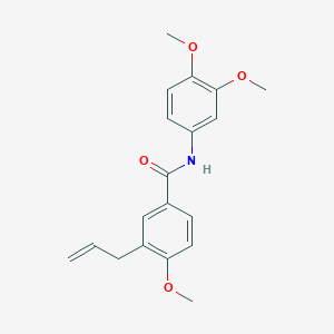 molecular formula C19H21NO4 B4429466 3-allyl-N-(3,4-dimethoxyphenyl)-4-methoxybenzamide 