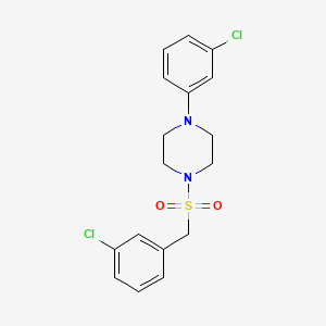 1-[(3-chlorobenzyl)sulfonyl]-4-(3-chlorophenyl)piperazine