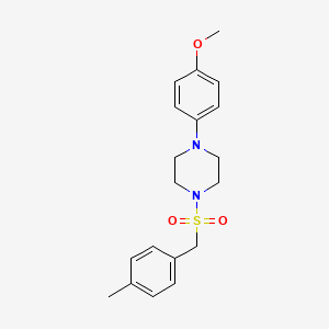 molecular formula C19H24N2O3S B4429514 1-(4-methoxyphenyl)-4-[(4-methylbenzyl)sulfonyl]piperazine 