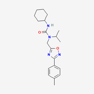 N'-cyclohexyl-N-isopropyl-N-{[3-(4-methylphenyl)-1,2,4-oxadiazol-5-yl]methyl}urea