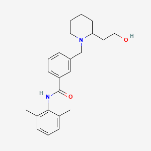 molecular formula C23H30N2O2 B4429539 N-(2,6-dimethylphenyl)-3-{[2-(2-hydroxyethyl)piperidin-1-yl]methyl}benzamide 