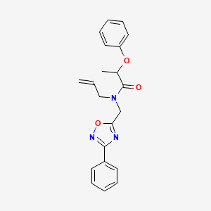 N-allyl-2-phenoxy-N-[(3-phenyl-1,2,4-oxadiazol-5-yl)methyl]propanamide