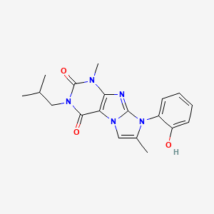 8-(2-hydroxyphenyl)-3-isobutyl-1,7-dimethyl-1H-imidazo[2,1-f]purine-2,4(3H,8H)-dione