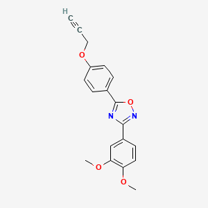 3-(3,4-dimethoxyphenyl)-5-[4-(2-propyn-1-yloxy)phenyl]-1,2,4-oxadiazole