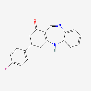 3-(4-fluorophenyl)-2,3,4,5-tetrahydro-1H-dibenzo[b,e][1,4]diazepin-1-one