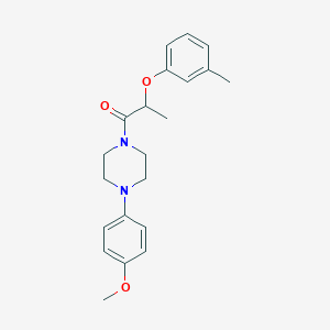 1-(4-methoxyphenyl)-4-[2-(3-methylphenoxy)propanoyl]piperazine