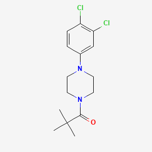 1-(3,4-dichlorophenyl)-4-(2,2-dimethylpropanoyl)piperazine