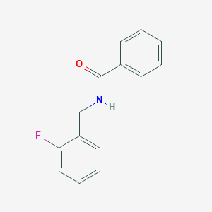 molecular formula C14H12FNO B4429722 N-(2-氟苄基)苯甲酰胺 