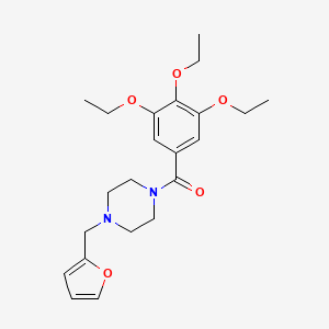 1-(2-furylmethyl)-4-(3,4,5-triethoxybenzoyl)piperazine