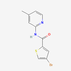 molecular formula C11H9BrN2OS B4429755 4-bromo-N-(4-methyl-2-pyridinyl)-2-thiophenecarboxamide 