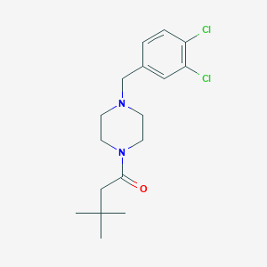 1-(3,4-dichlorobenzyl)-4-(3,3-dimethylbutanoyl)piperazine