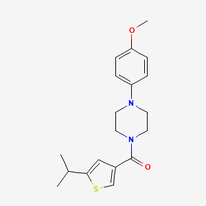 molecular formula C19H24N2O2S B4429772 1-[(5-isopropyl-3-thienyl)carbonyl]-4-(4-methoxyphenyl)piperazine 