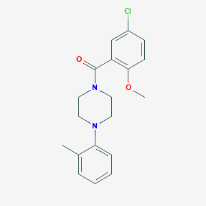 1-(5-chloro-2-methoxybenzoyl)-4-(2-methylphenyl)piperazine