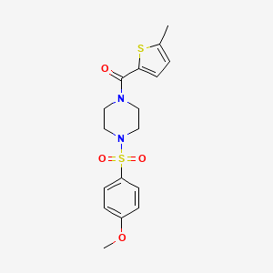 1-[(4-methoxyphenyl)sulfonyl]-4-[(5-methyl-2-thienyl)carbonyl]piperazine