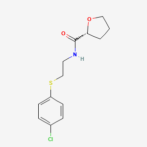 (2R)-N-{2-[(4-chlorophenyl)thio]ethyl}tetrahydrofuran-2-carboxamide