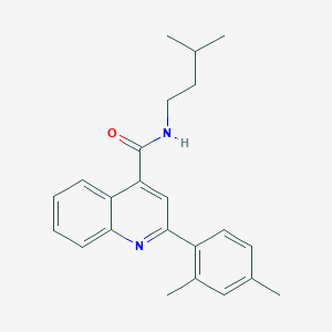 2-(2,4-dimethylphenyl)-N-isopentyl-4-quinolinecarboxamide