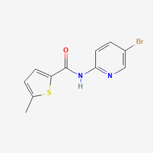 molecular formula C11H9BrN2OS B4429829 N-(5-bromo-2-pyridinyl)-5-methyl-2-thiophenecarboxamide 