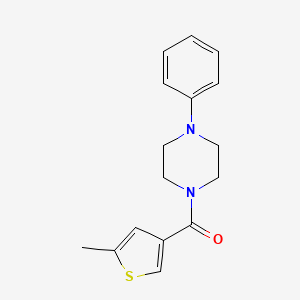 1-[(5-methyl-3-thienyl)carbonyl]-4-phenylpiperazine