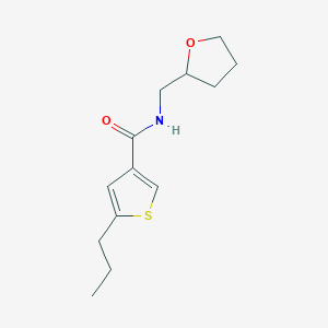 molecular formula C13H19NO2S B4429864 5-propyl-N-(tetrahydro-2-furanylmethyl)-3-thiophenecarboxamide 