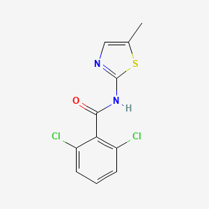 2,6-dichloro-N-(5-methyl-1,3-thiazol-2-yl)benzamide