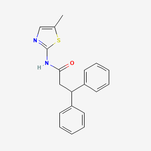 N-(5-methyl-1,3-thiazol-2-yl)-3,3-diphenylpropanamide