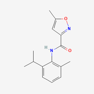 molecular formula C15H18N2O2 B4429890 N-(2-isopropyl-6-methylphenyl)-5-methyl-3-isoxazolecarboxamide CAS No. 130403-03-1