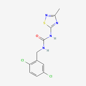 molecular formula C11H10Cl2N4OS B4429909 N-(2,5-dichlorobenzyl)-N'-(3-methyl-1,2,4-thiadiazol-5-yl)urea 